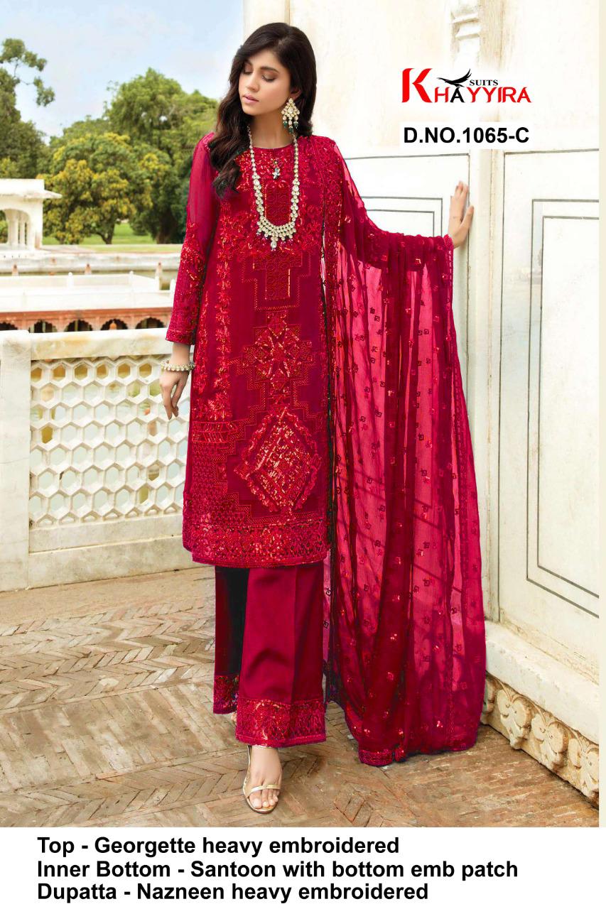 PAKISTANI SUITS D NO 1065C BY KHAYYIRA